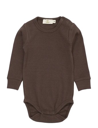 Copenhagen Colors Modal Rib Ls Body - Brown - 68