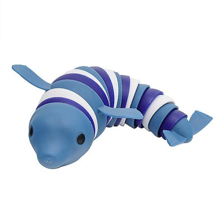 Babywell Fidget Slug Shark - Ledig fidgetleksak - Realistisk Slug Shark - Rolig krypande sensorisk leksak för barn och vuxna - Stressavlastande leksak