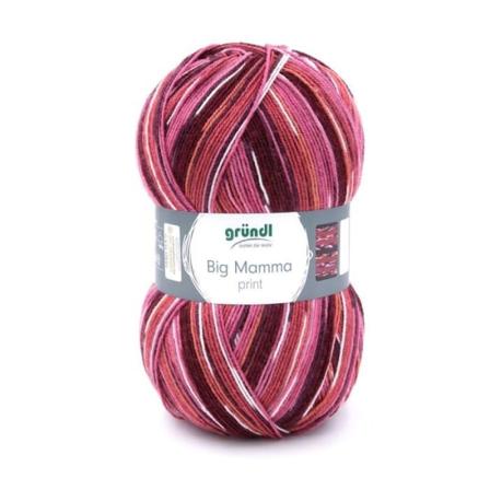 Stickull - Gründl-kula - 2612-35 - Grundl-garn, akryl, rödmelerad, 1, set med 1040 stycken