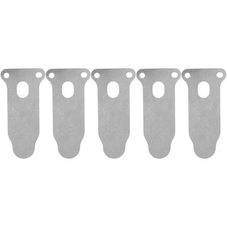 5-delt luftkompressorsæt: ventilplade, luftpumpehoved, stempel, 2,56-tommer bred fane. Reservedele til metal luftkompressor.