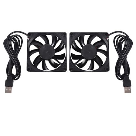 80mm 5V USB-vifte 80mm 8cm 8015 Børsteløs DC Kjølevifte PC Datamaskin Ruter Kabinettvifte Kjøler 2 stk