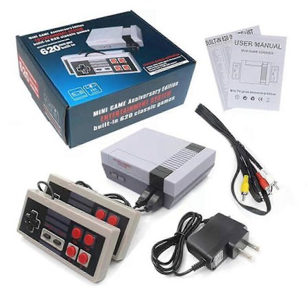 Retro Spillekonsol med 620 Videospil, AV og HDMI HD Output, Plug and Play, Klassisk Udgave Mini Underholdningssystem Voksne og Børn