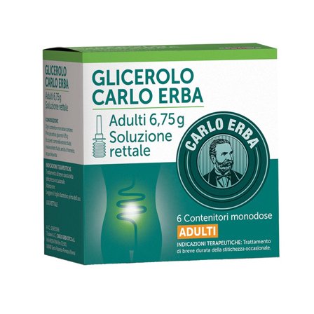 Glicerolo Adulti 6 Microclismi 6,75g Carlo Erba