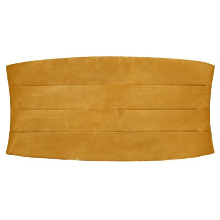 Autumn Yellow Basic Cummerbund for Men - Cummerbunds