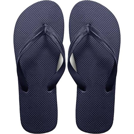 Unisex flip-flops for kvinner, sommer, strand, flate flip-flops for utendørs bruk Navy Mens 3-4 UK