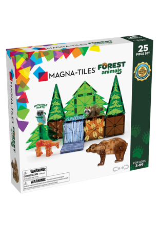 Magna-Tiles MAGNA-TILES Skogens djur 25 delar Byggsatser Unisex Flerfärgad ONESIZE