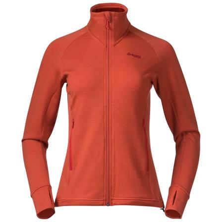 Bergans Ulstein Wool Jacket Women's Women Mid layer tops Orange XS