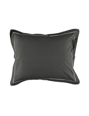 Pillowcase Siri Percale Gots Home Textiles Bedtextiles Pillow Cases Harmaa Gripsholm