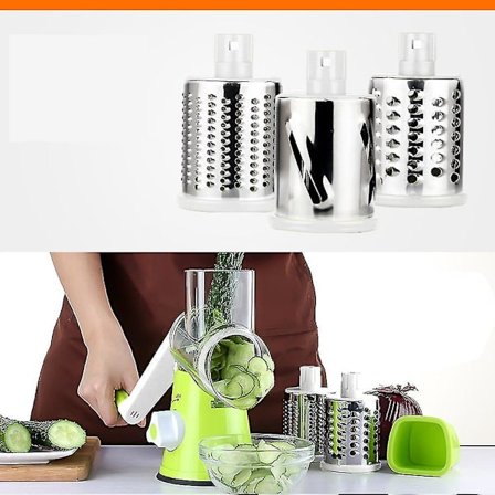 Multifunktionel Grøntsags Rivjern Rotations Rivjern Skærer