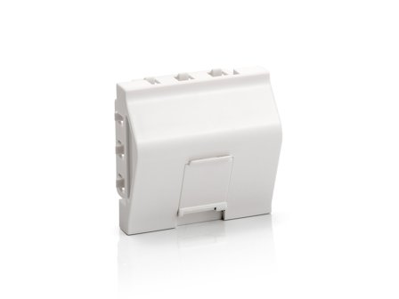 Equip FRENCH ANGLED MODULAR INSERT 22.5X45MM 1-FOLD PURE WHT RACK