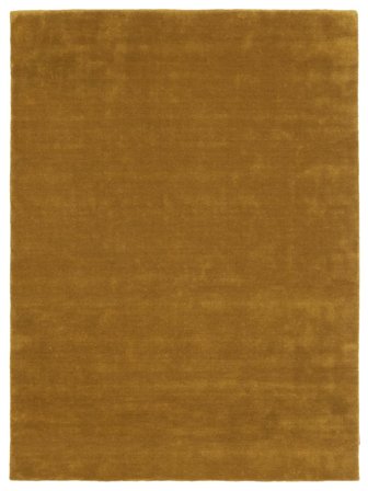 Handloom Premium 250X350 Grande Dorado Lisa Alfombra De Lana