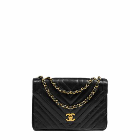 Chanel Vintage Pre-owned Cross Body Bags Sort, Dame Vintage Tasker, Størrelse: ONE Size