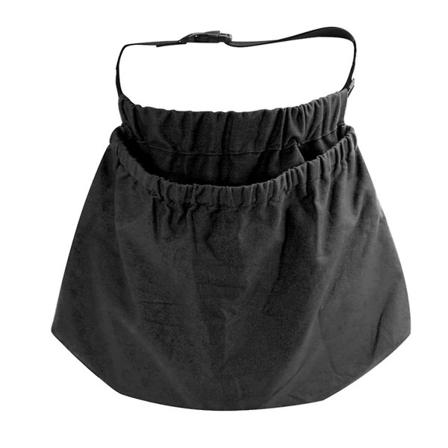 Høste- og lukeapron for gartnere Stor kapasitet Oxford midjepose for å plukke frukt og Black