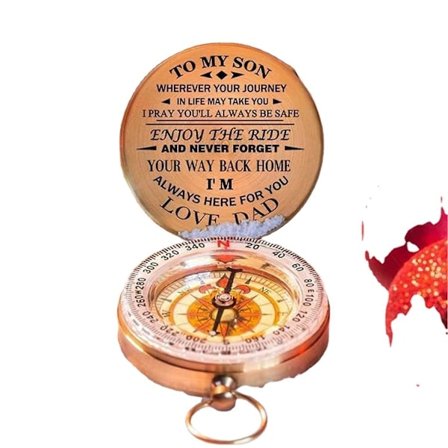 Kobberkompass Gave Til Min Sønn Nyt Reisen Kompass Jul Unik Gave Til Sønn Vintage Kompass