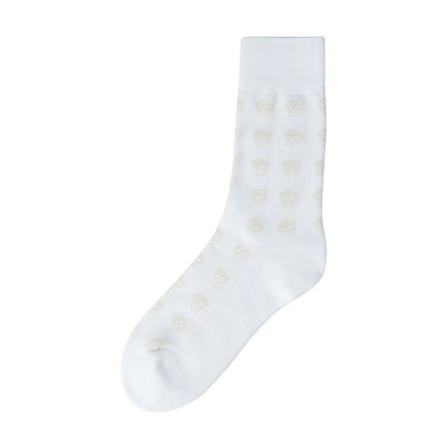 Alexander McQueen Socks Hvid, Herre Strømper