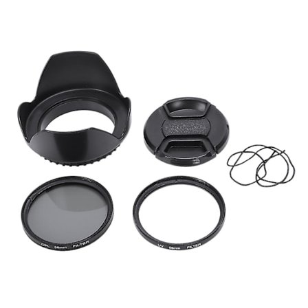Cpl UV Filter Kit 58mm for Canon Eos 700d 100d 600d 1200d Objektivdeksel{f2}