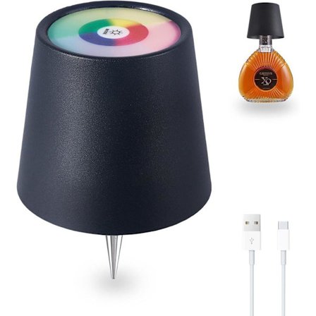 RGB Flaskelampe med Touch, Genopladelig Bordlampe til Vinflasker, Jul & Restaurantindretning_TF_TF