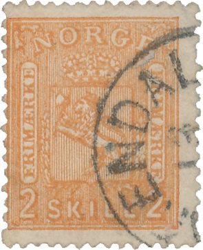 Norge 1867-68 - AFA 12 - Stemplet