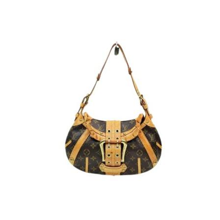 Louis Vuitton Vintage, Pre-owned Canvas louis-vuitton-bags Bruin, Dames, Maat:ONE Size,leer