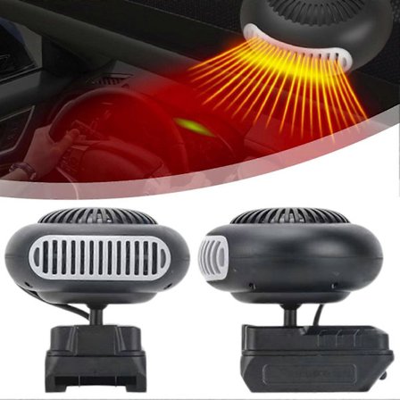 Akulla toimiva lämmitin, 90 asteen kääntö, 2 lämpötilaa, 2xUSB kannettava tilalämmitin malleille BL1830 BL1850 BL1840 BL1845 BL1815 BL1820 BL1860B