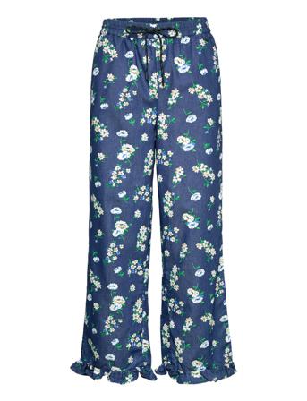 Nuedelle Pant Leveälahkeiset Housut Monivärinen/Kuvioitu Nümph
