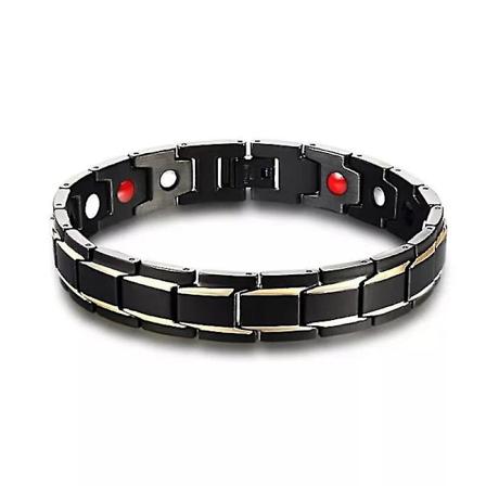 Avtagbart magnetiskt armband Mode mäns titanstål