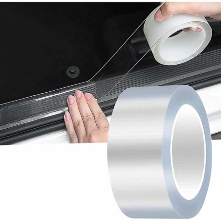 Läpinäkyvä auton suojakalvo, 5CM×10M yleiskäyttöinen ovenkarmikalvo, itseliimautuva autokalvo