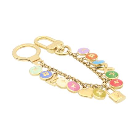 Louis Vuitton Vintage, Pre-owned Porte Cles Chainne Pastilles Geel, Dames, Maat:ONE Size