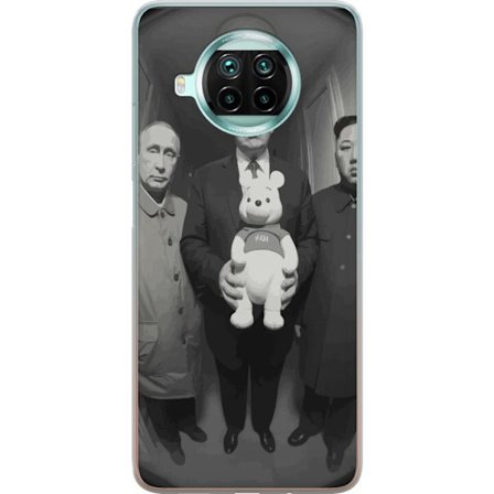 Kompatibelt Mobildeksel til Xiaomi Xiaomi Mi 10T Lite 5G Svart-hvit kunstbilde med surrealistisk politisk symbolikk og uventet kontrast, provoserende