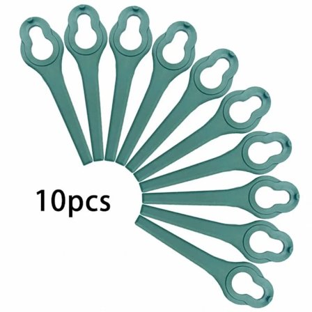 10 stk. Plastkniver for gressklipper til Aldi Ferrex Far 20-1 20V/40V Trådløs Gressklipper Kantklipper