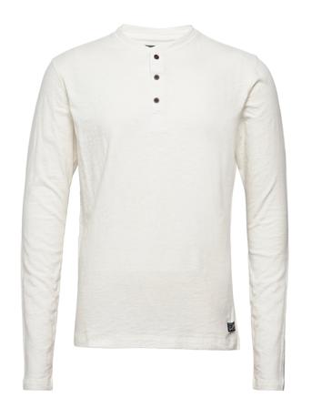 Vintage Od Slub L/S Grandad T-Langærmet Skjorte Hvid Superdry