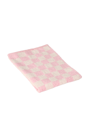 Åhléns Home Rutig handduk JERKA 50x70 cm Badrumstextilier Rosa ONESIZE