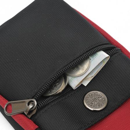 Miesten naiset Fanny Pack -vyölaukku Miesten pieni Crossbody Belt Monitoiminen 6-inch solid style: bright red