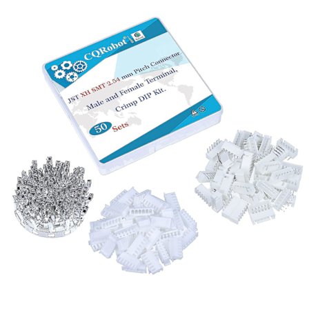 50 sett/400 deler Jst Xh Smt 2,54 mm Pitch 6-pin Ic-sokler og plugger Adapterkontakt Hann- og hunnklemme, Crimp Dip-sett. F