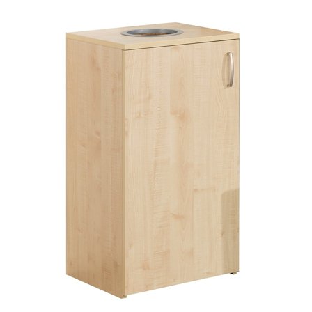 Kildesorteringsskap, uten søppelsekkstativ, bjørk