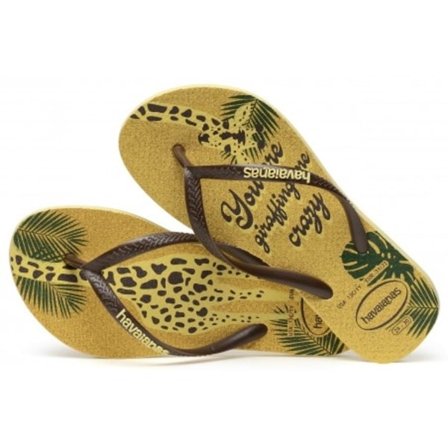 Havaianas Flip Flops Kids Slim Glitter Gul 27/28