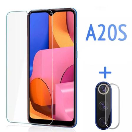 Galaxy A20s Skärmskydd + Kameralinsskydd Hd 0,3mm Transparent/genomskinlig