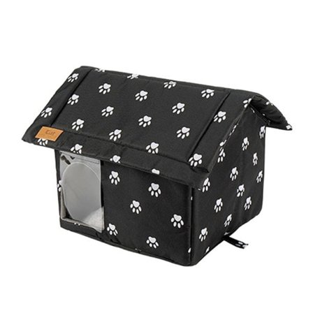 Vanntett og regntett utendørs kattehus kompatibilitet med katter og hundevalper L