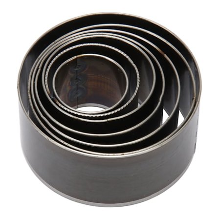 7-osainen pyöreä nahkareikäleikkuri 0,79-1,97 tuumaa Hiiliteräksinen ontto reikäleikkuri lompakolle, vyölle, pahville, DIY