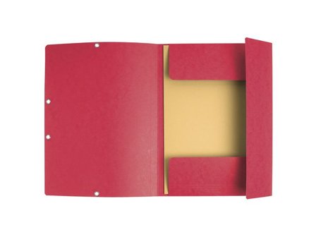 Exacompta Gummibandsmapp Recycle A4 3-kl röd - Lyreco - Kontorsmaterial - Mappar och plastfickor - Gummibandsmappar 3-klaff - Kartong