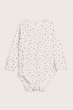 Newbie | Blommig body | Offwhite