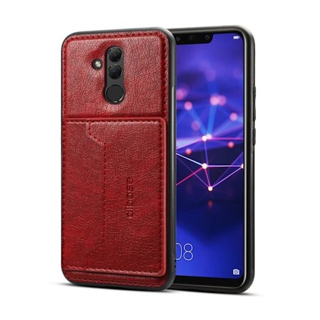 Crazy Horse Huawei Mate 20 Lite läderöverdraget fodral - Röd