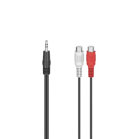 Adapter Audio 2x RCA-uttag till 3,5 Jackkontakt