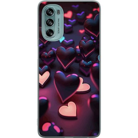 Yhteensopiva Puhelinkuori Motorola Motorola Moto G62 5G KeskiyönSydämet
