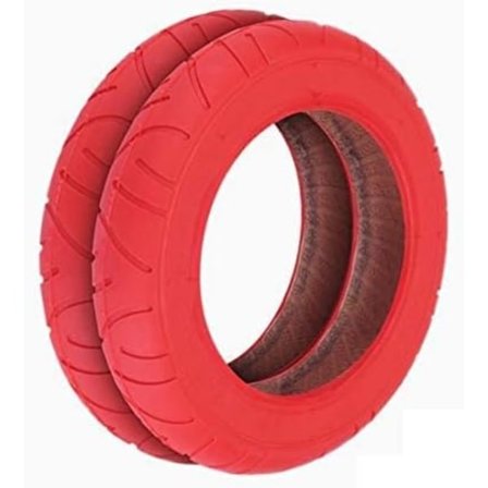 Ydre Dæk 10" Rød Opgradering Udskiftning Komfortabel Modstandsdygtig til Xiaomi M365/ 1S/ ESSENTIAL/PRO/ PRO2 El-Scooter