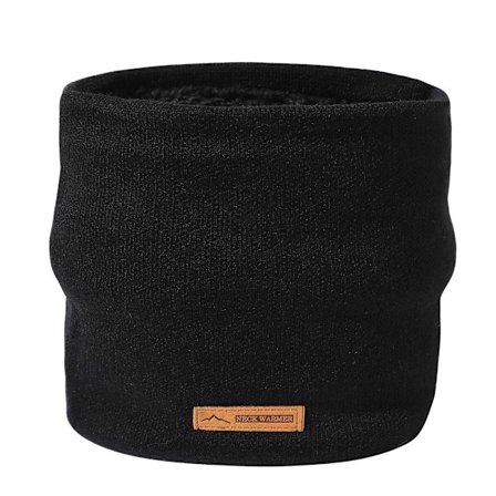 Snood Neck Stickad Neck Scarf SVART