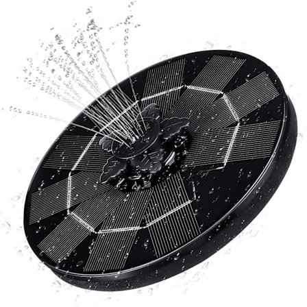 Solar Fountain Pump 3W,4 i 1 för Solar Fountain, 3W Solar Damm Pump med effektiv konvertering, för trädgårdsdamm eller fontän, fågelbad, fiskfartyg