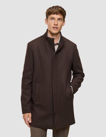 Shaping New Tomorrow - Casentino Wool Coat - Saddle Brown - Herre - Størrelse M