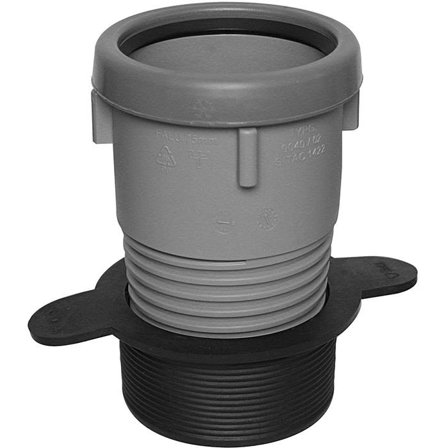 Faluplast Faluexpand Gumminippel Sort/grå 83 x 75 mm, Indendørs afløb