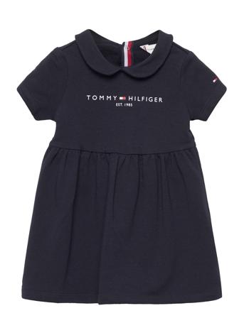 Baby Essential Dress S/S Dresses & Skirts Dresses Casual Dresses Short-sleeved Casual Dresses Marinblå Tommy Hilfiger
